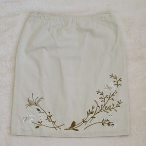 J crew 100% cotton skirt size 10